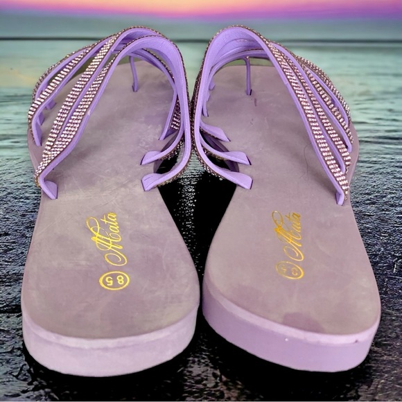 NEW Mata Lavender Believe In Sole-Mates Sandals Size 8.5 - Picture 4 of 5